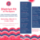 Flyer for District Fit at The Square March 11 2023 in West Palm Beach, FL